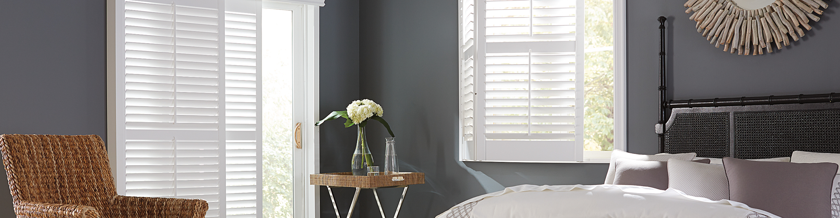 shutters in bedroom